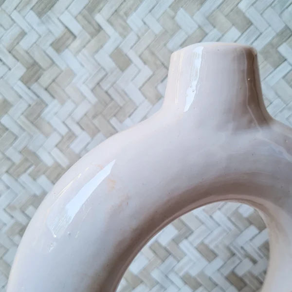 Vase de Fleurs Rond fait main artisanale – Image 3