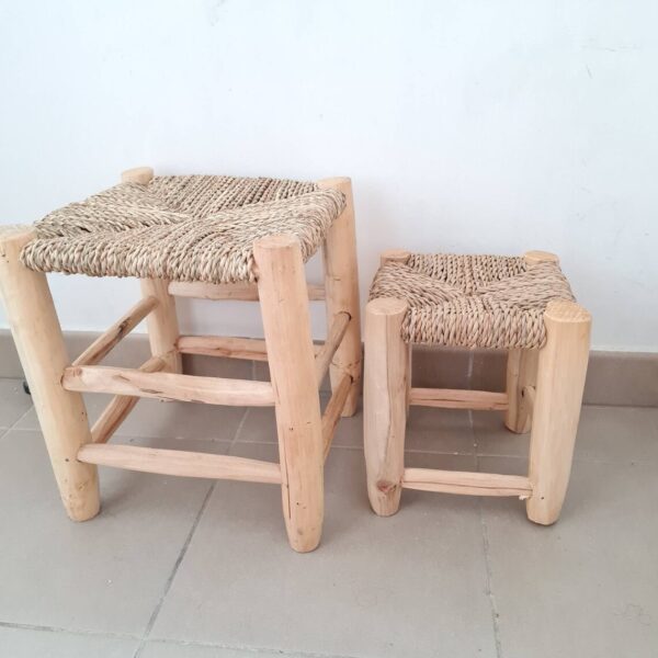 tabouret naturel marocain